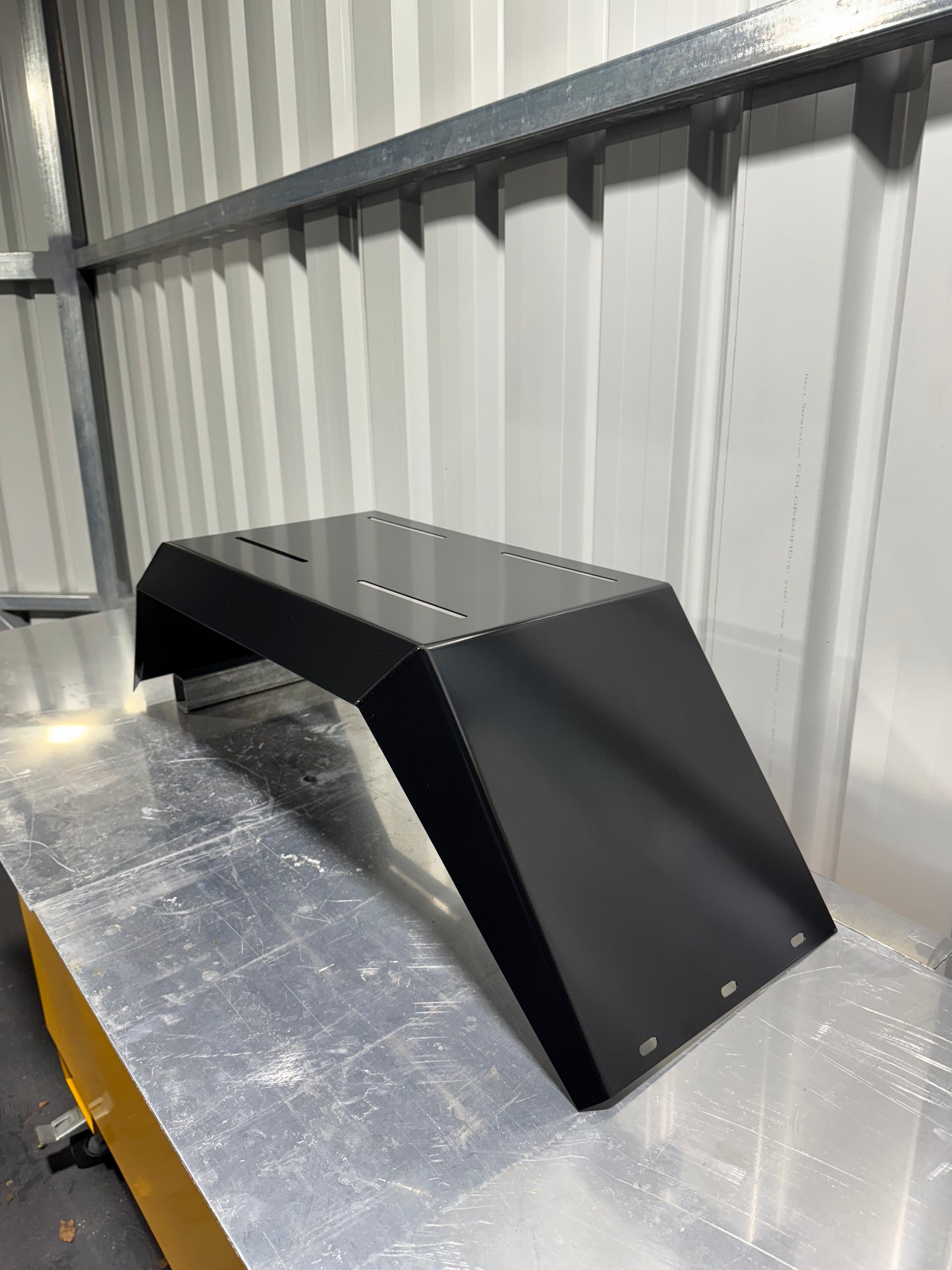 Satin Black Powdercoated Mudguard Set