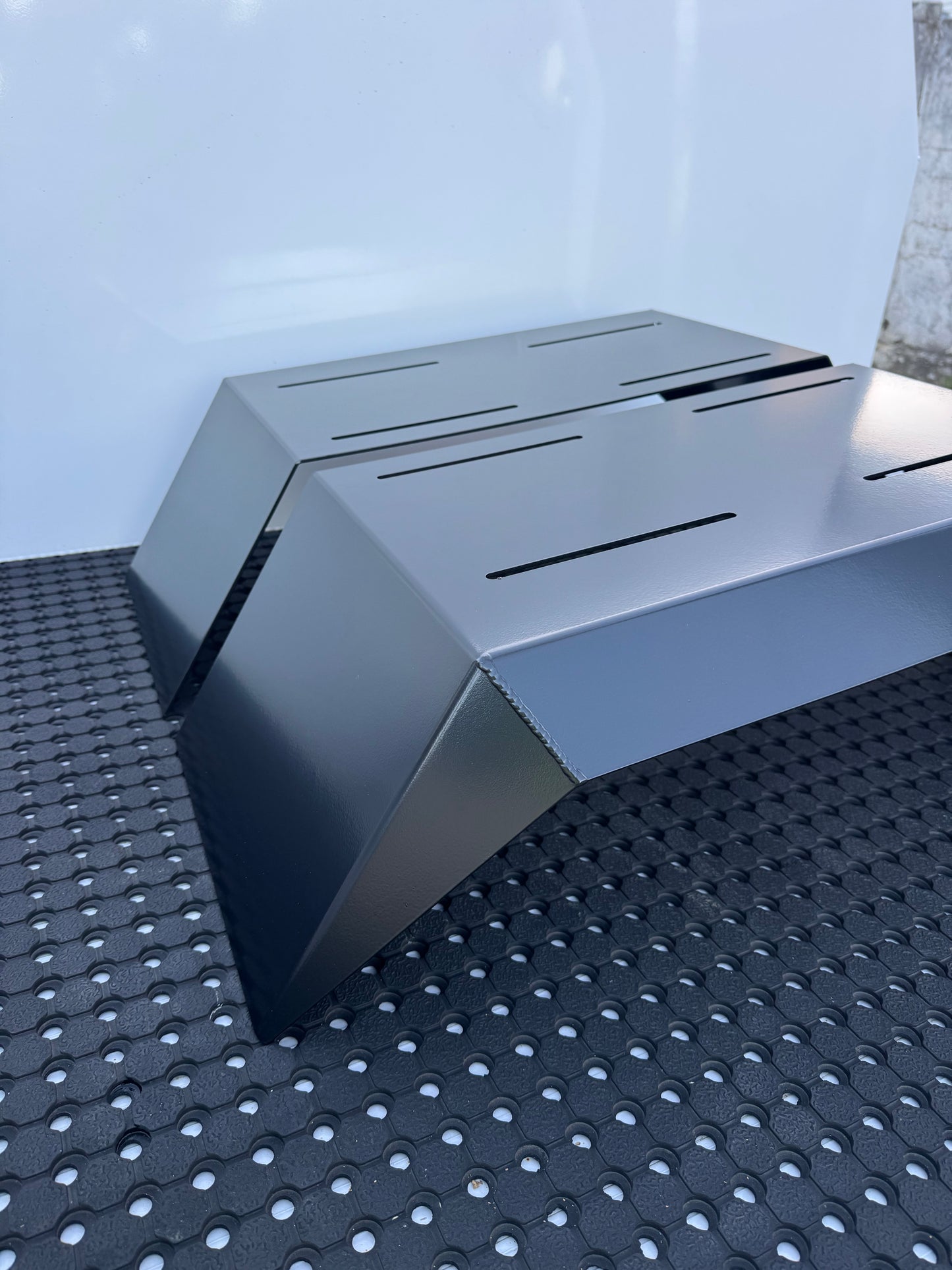 Satin Black Aluminium Mudguard set